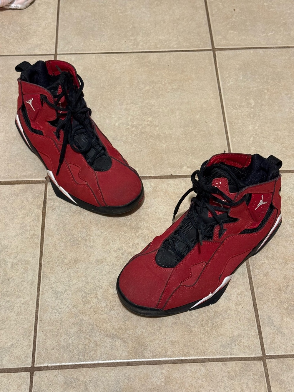 Nike Air Jordan True Flight Gym Red Black White 342964-610 Men's Size 7.5 No Box